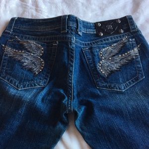Miss me jeans with Angel wings